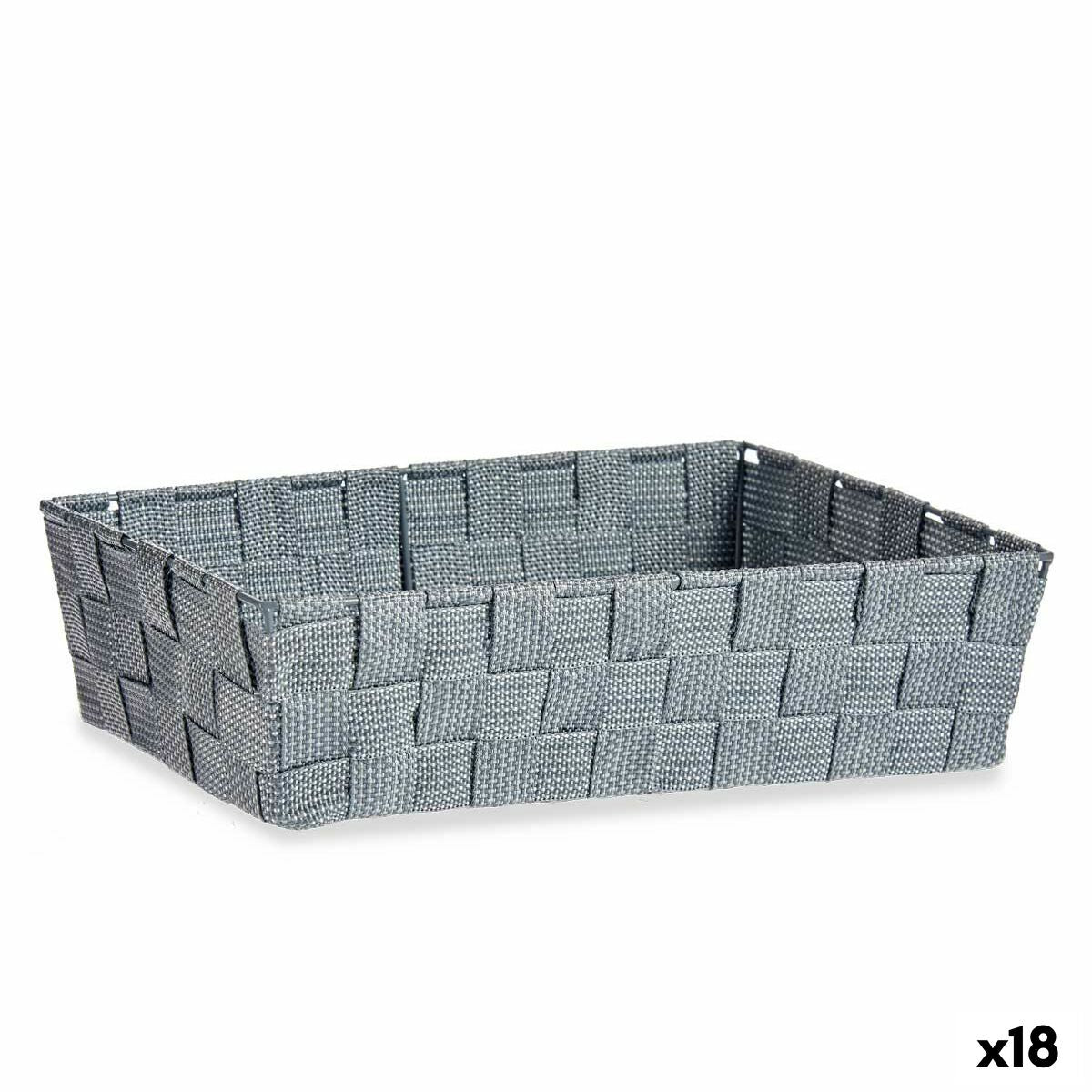 Kipit Mehrzweckkorb Grau Polyester Cloth Braiding 3,8 L – Produktansicht 1