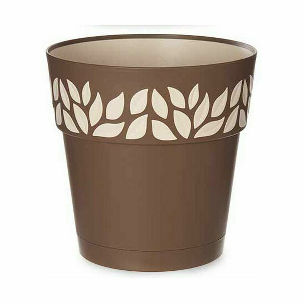 Stefanplast Self-watering flowerpot Cloe Braun Kunststoff – Produktansicht 2