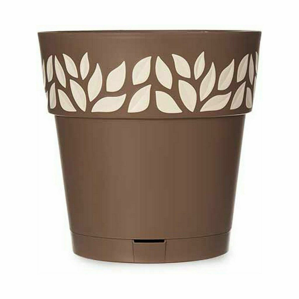 Stefanplast Self-watering flowerpot Cloe Braun Kunststoff – Produktansicht 3