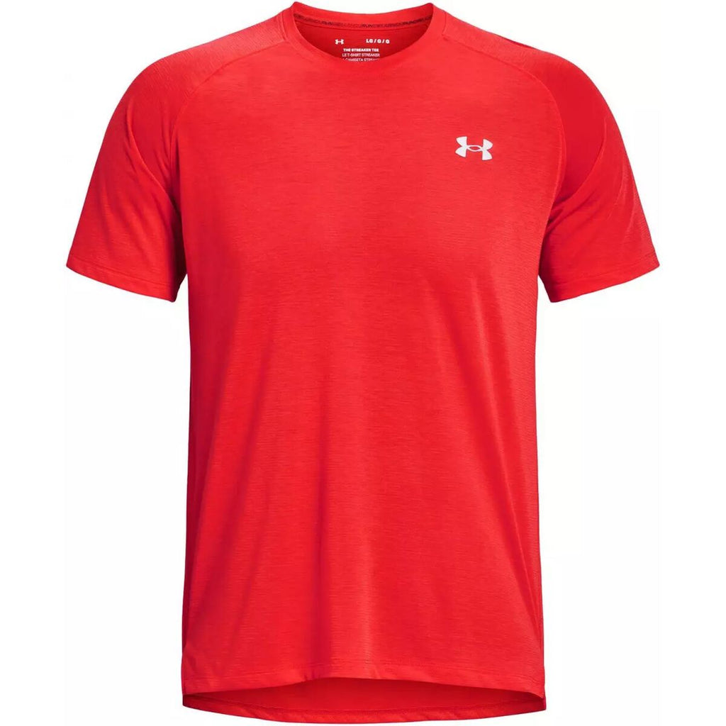 Under Armour Herren Kurzarm T-Shirt Streaker Rot – XL