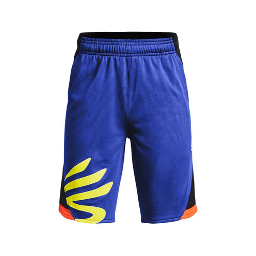 Under Armour Sport Shorts Kinder Curry Splash Basketball Blau