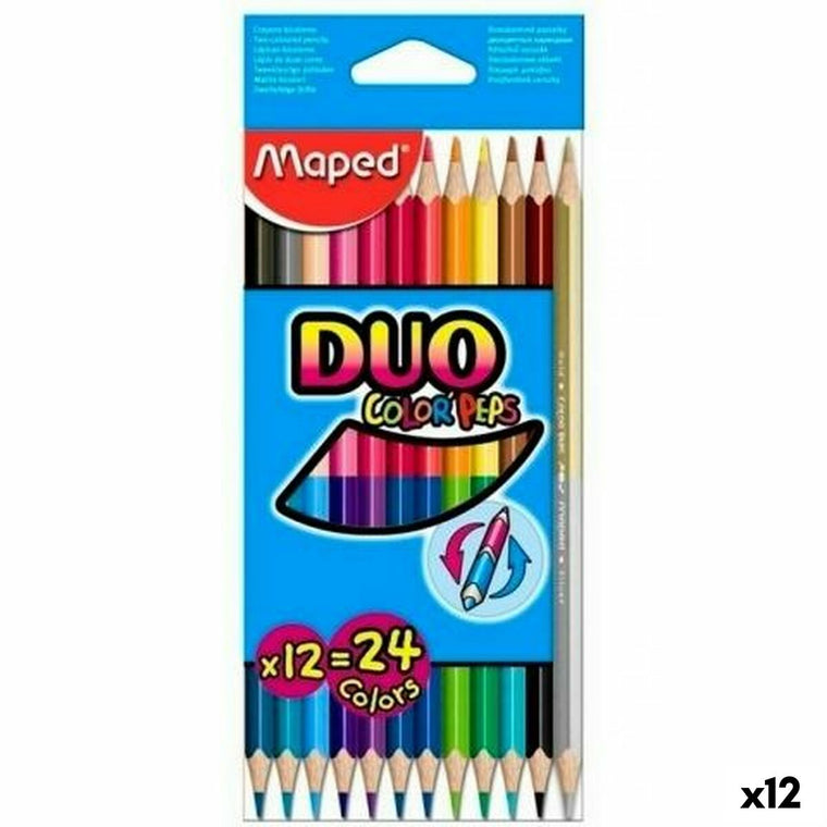 Maped Buntstifte Duo Farbe' Peps Mehrfarbig Doppelseitig