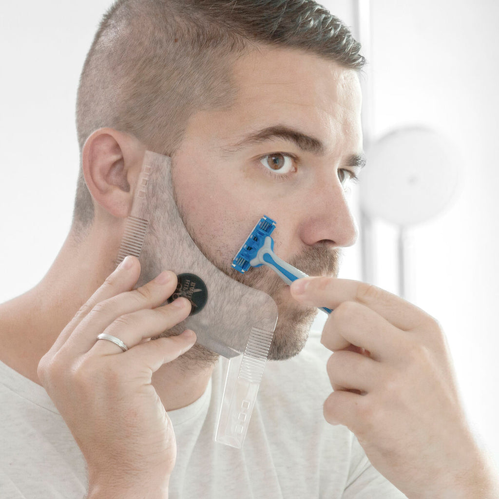 InnovaGoods Hipster Barber Beard Template für Shaving – Produktansicht 1