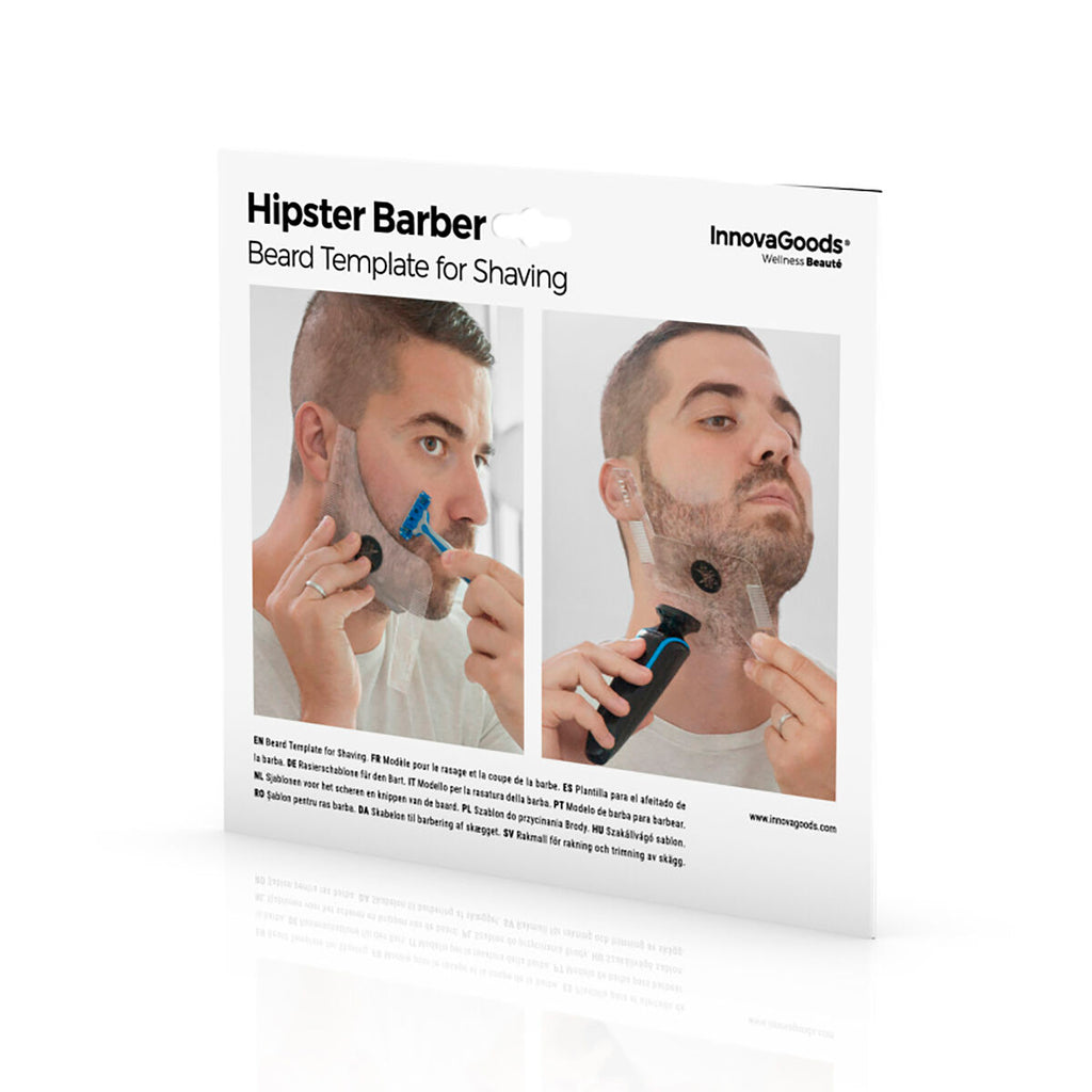 InnovaGoods Hipster Barber Beard Template für Shaving – Produktansicht 6