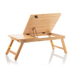 InnovaGoods Bamboo Klappbar Beistelltisch Lapwood – Ansicht 9
