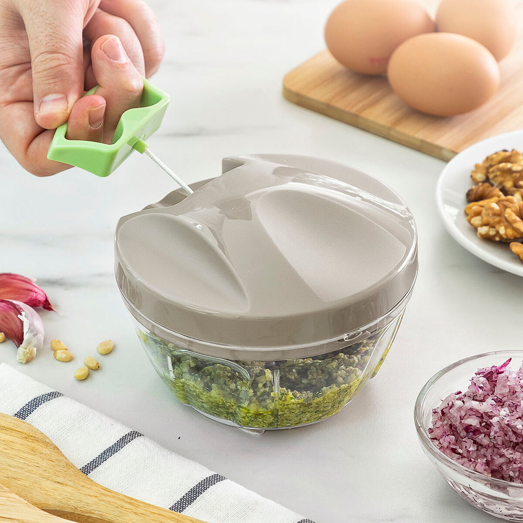 InnovaGoods Manueller Mini-Zerkleinerer mit Zugseil Spinop – Ansicht 1