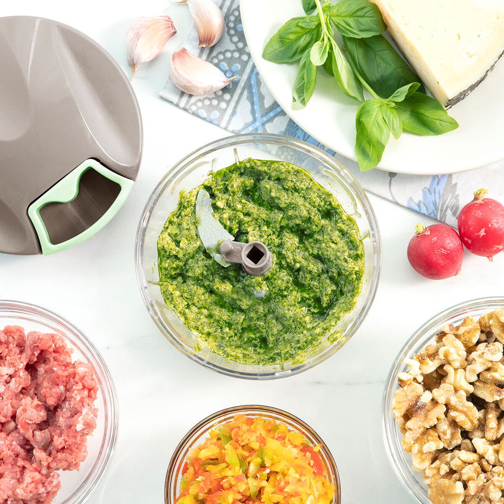InnovaGoods Manueller Mini-Zerkleinerer mit Zugseil Spinop – Ansicht 2