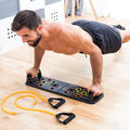 Push-Up Tafel mit Widerstandsbänder & Trainingsanleitung Pulsher InnovaGoods – Produktansicht 1