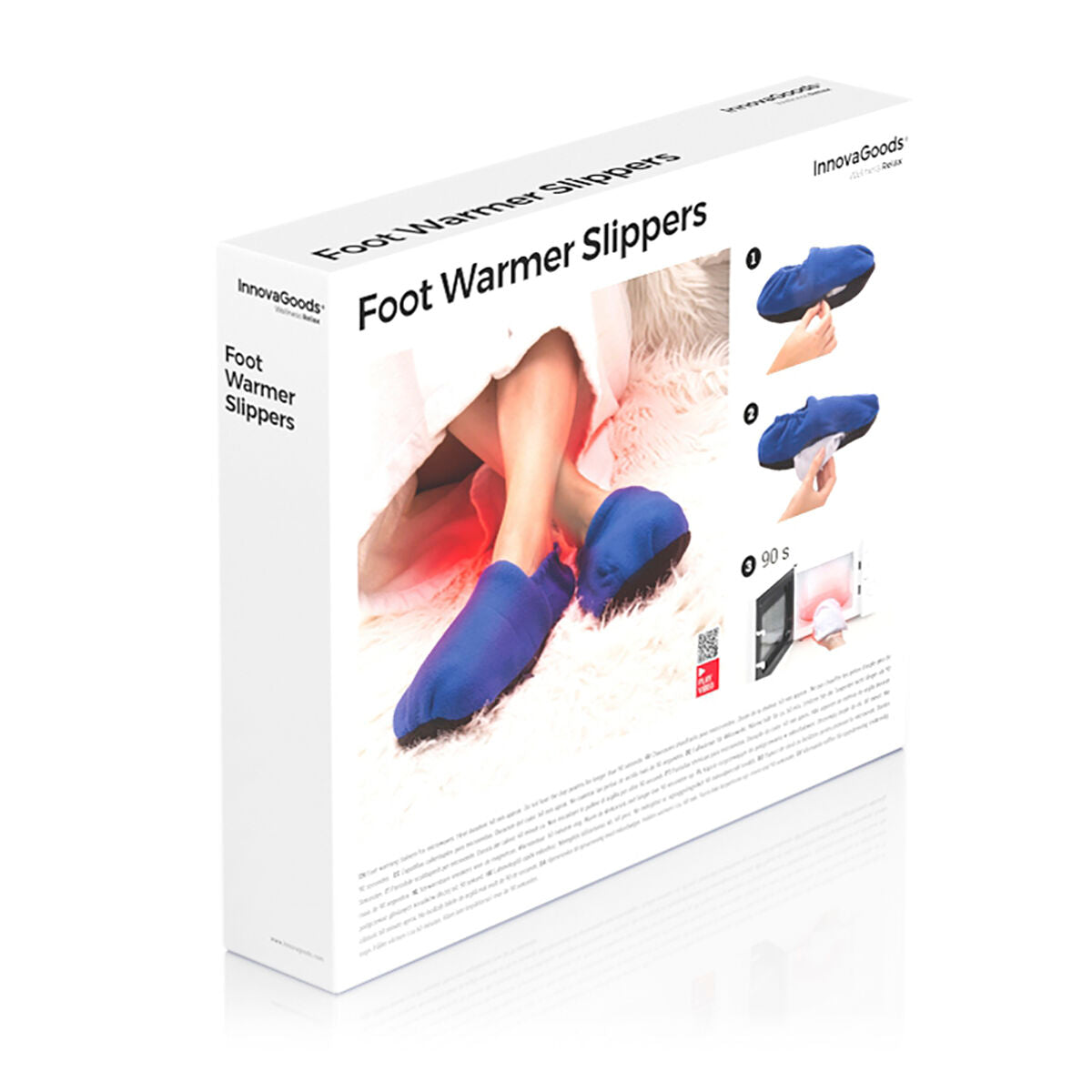 InnovaGoods Microwavable Heated Slippers Blau – Produktansicht 8