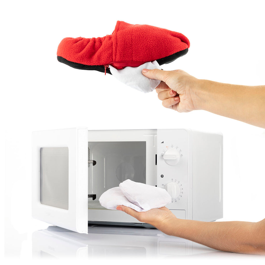 InnovaGoods Microwavable Heated Slippers Rot – Produktansicht 5