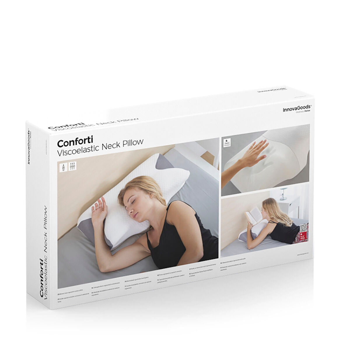 InnovaGoods Viskoelastisches Nackenkissen mit ergonomischen Konturen Conforti – Produktansicht 9