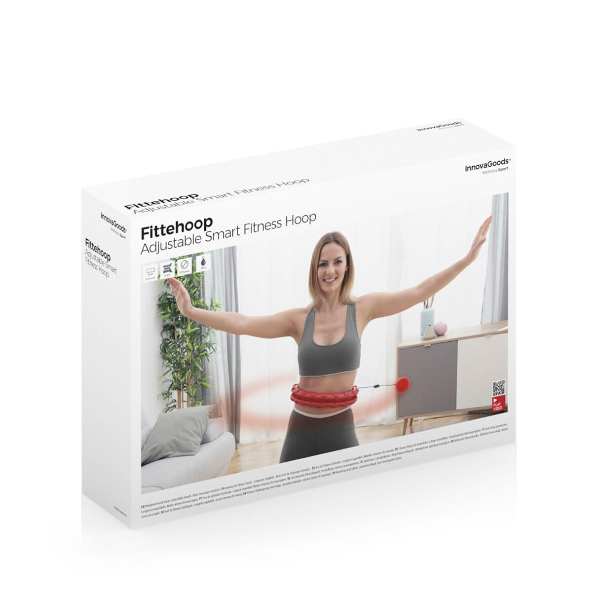 InnovaGoods Verstellbar Smart Fitness Hoop mit Weight Fittehoop – Produktansicht 10