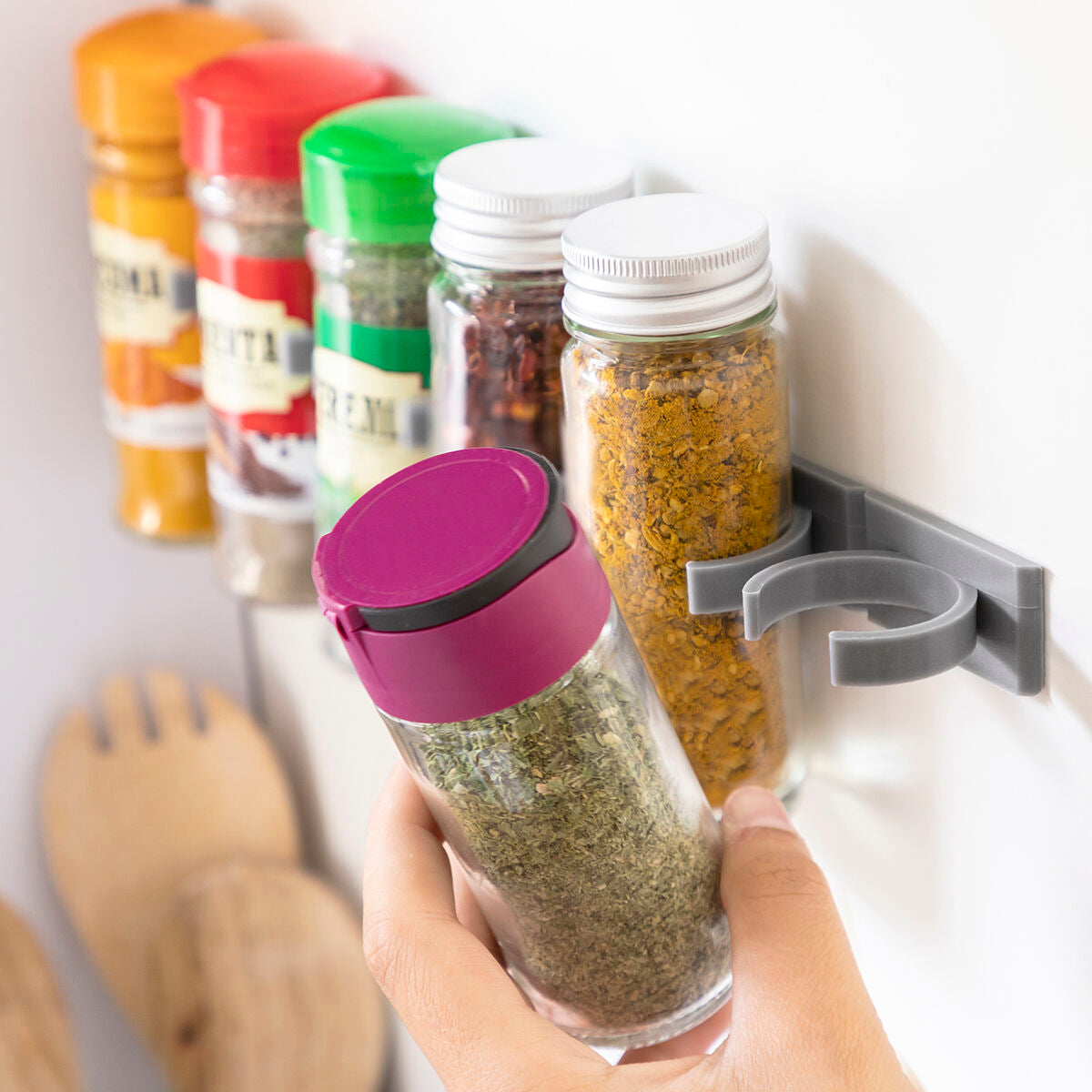 InnovaGoods Adhesive & Divisible Spice Organiser Jarlock x20 – Produktansicht 2