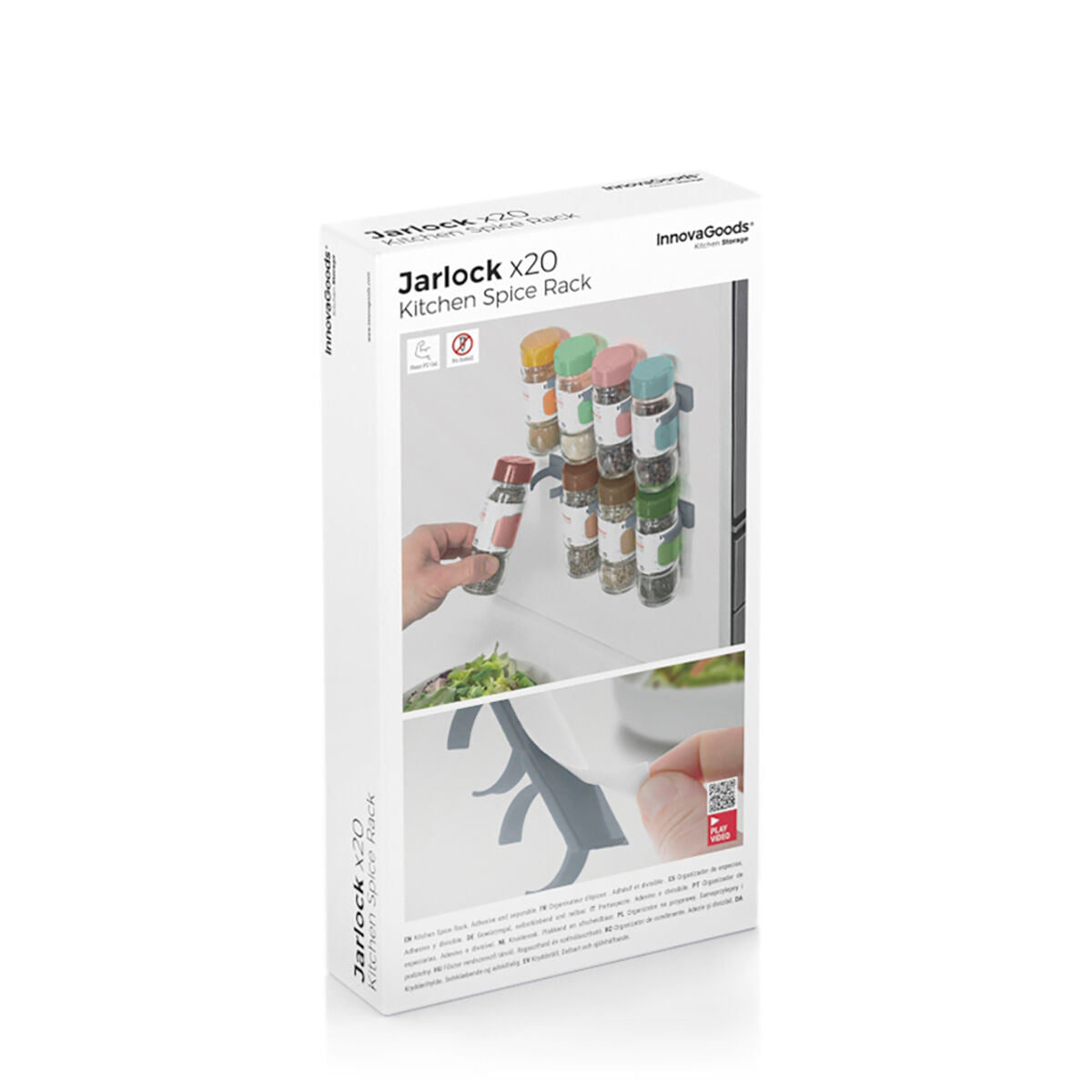 InnovaGoods Adhesive & Divisible Spice Organiser Jarlock x20 – Produktansicht 9
