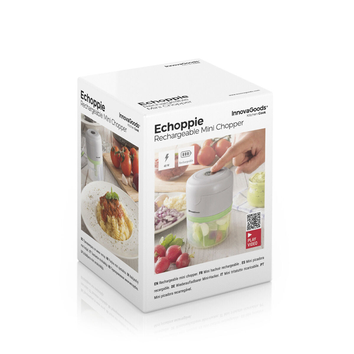 InnovaGoods Wiederaufladbar Tragbar Mini Chopper Echoppie – Produktansicht 9