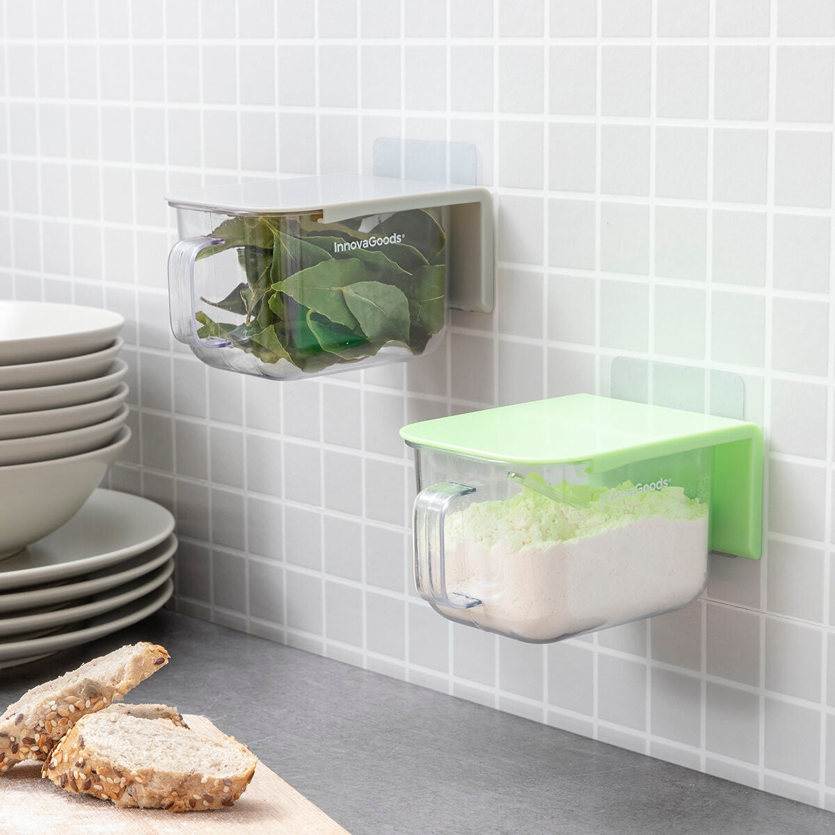InnovaGoods Removable Adhesive Küche Containers Handstore – Produktansicht 9
