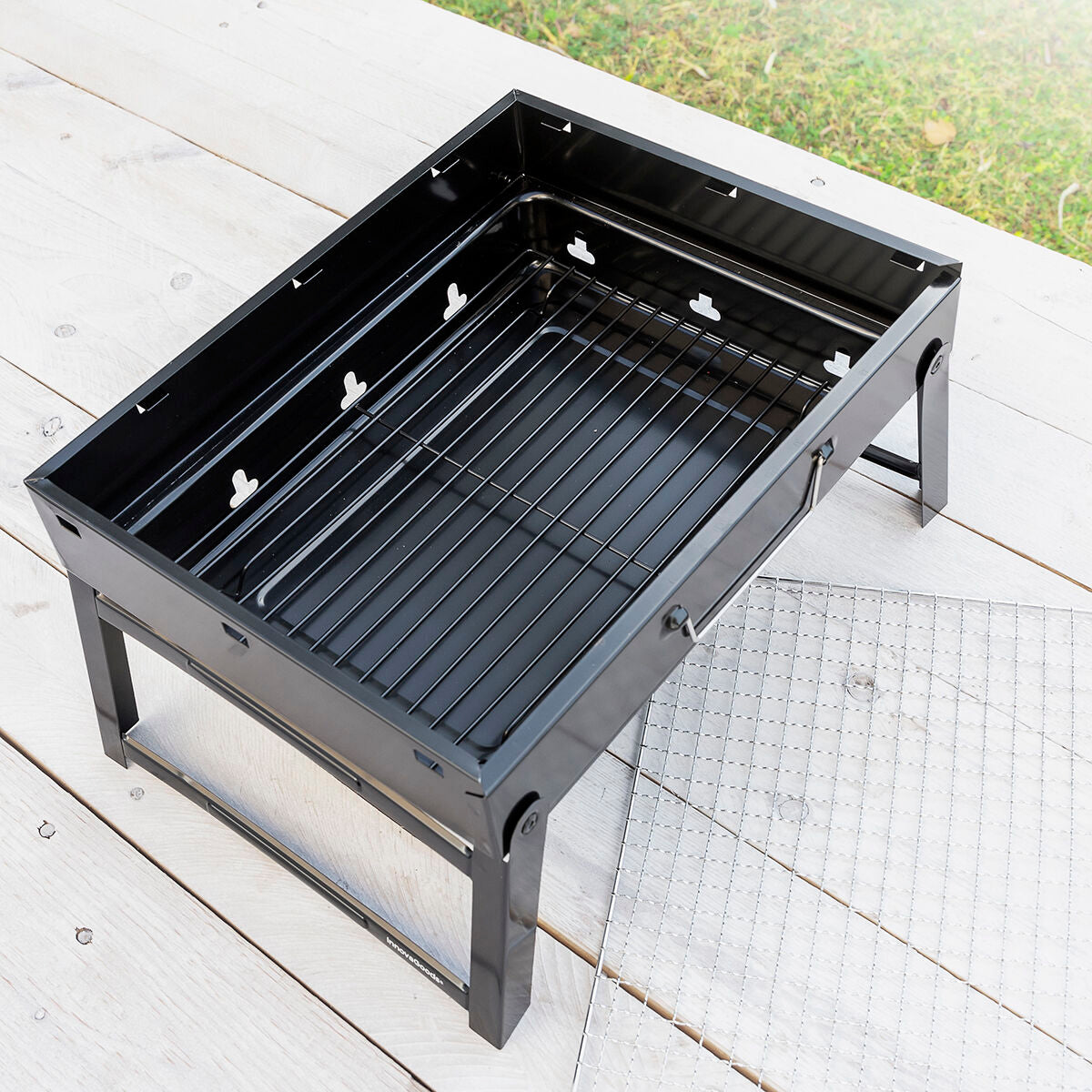 Klappbar Tragbar Barbecue für use mit Charcoal BearBQ InnovaGoods – Produktansicht 7