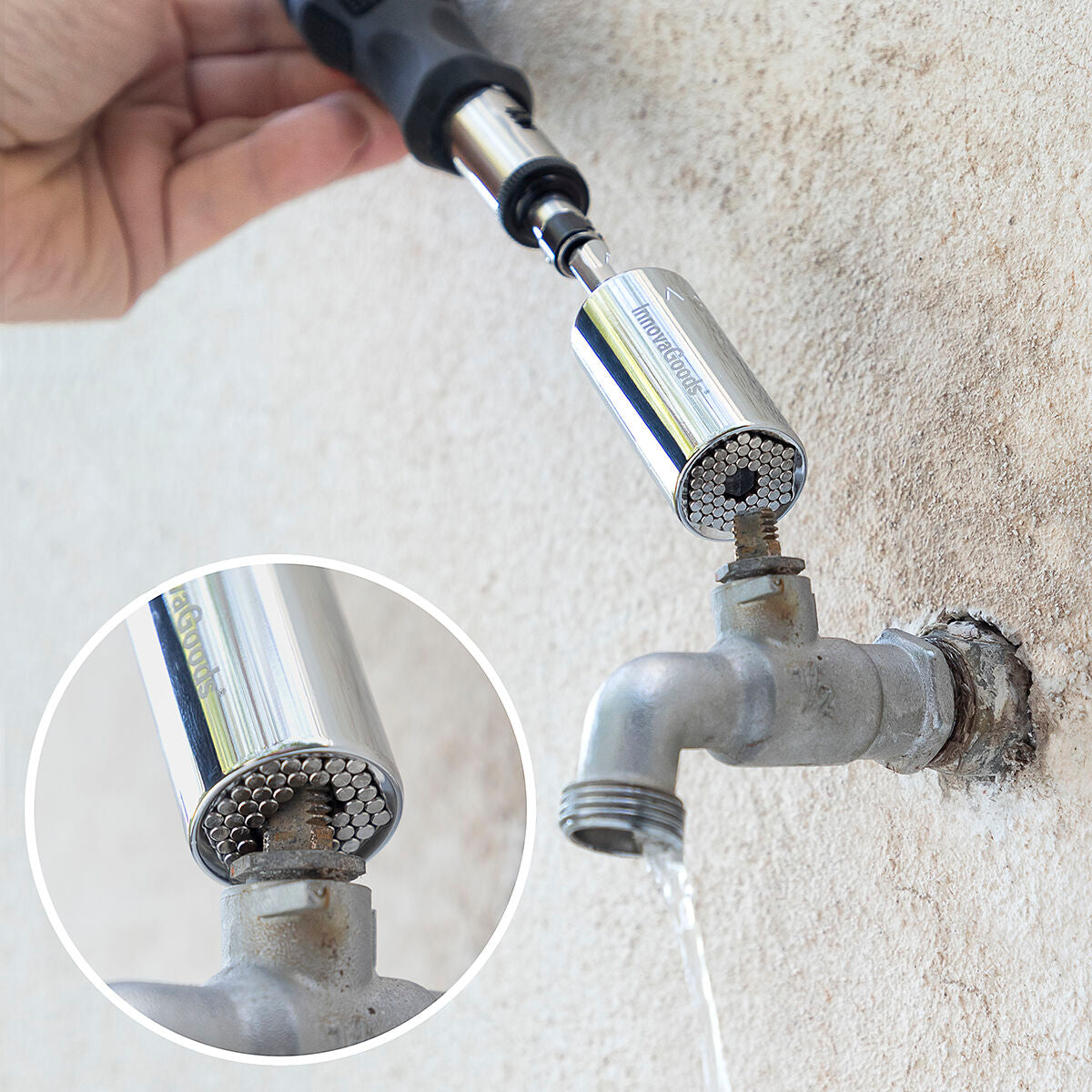 InnovaGoods Universal Socket Wrench mit Zubehör Uniscrew – Produktansicht 7
