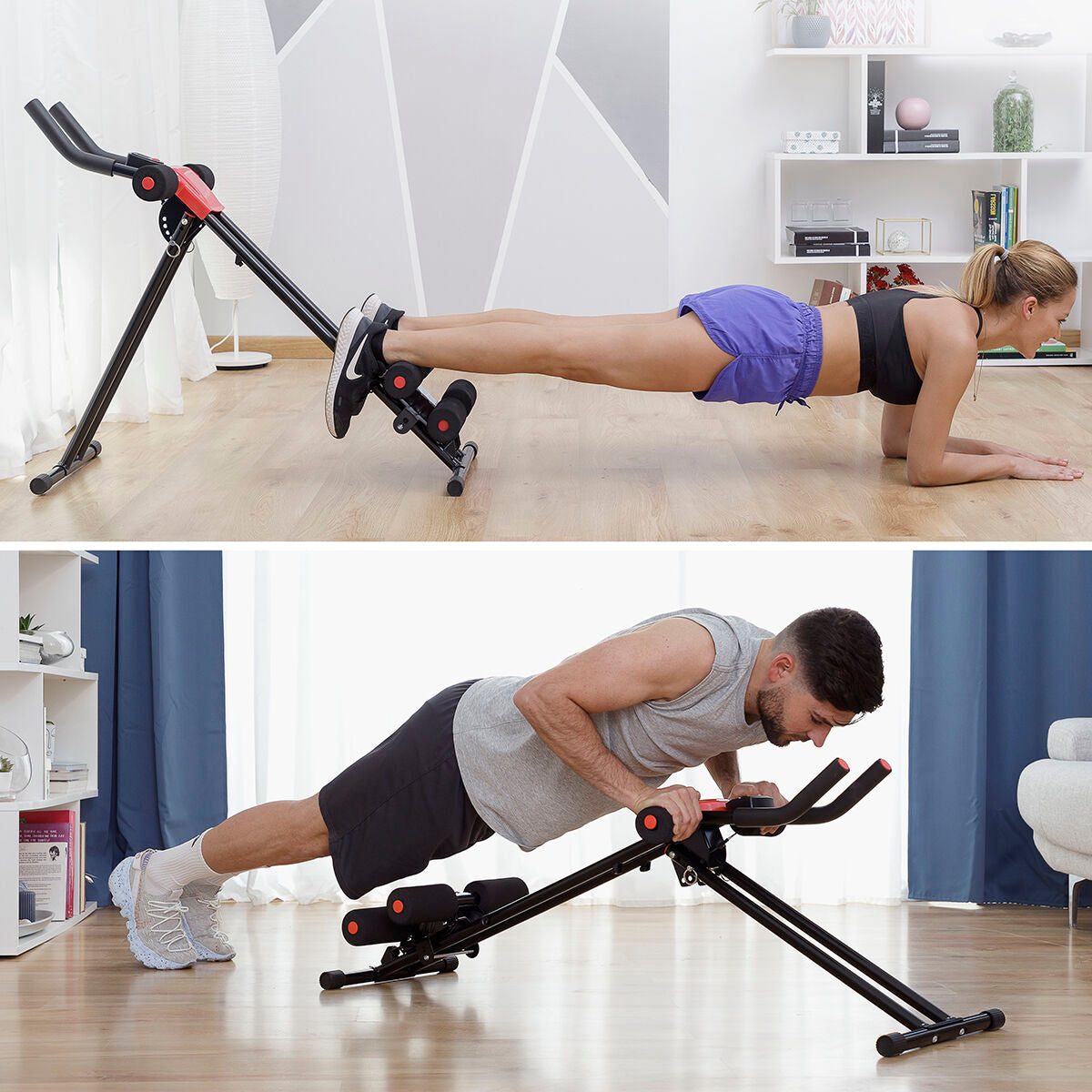 InnovaGoods Klappbar Bauchtrainer mit Trainingsanleitung Plawer – Produktansicht 6