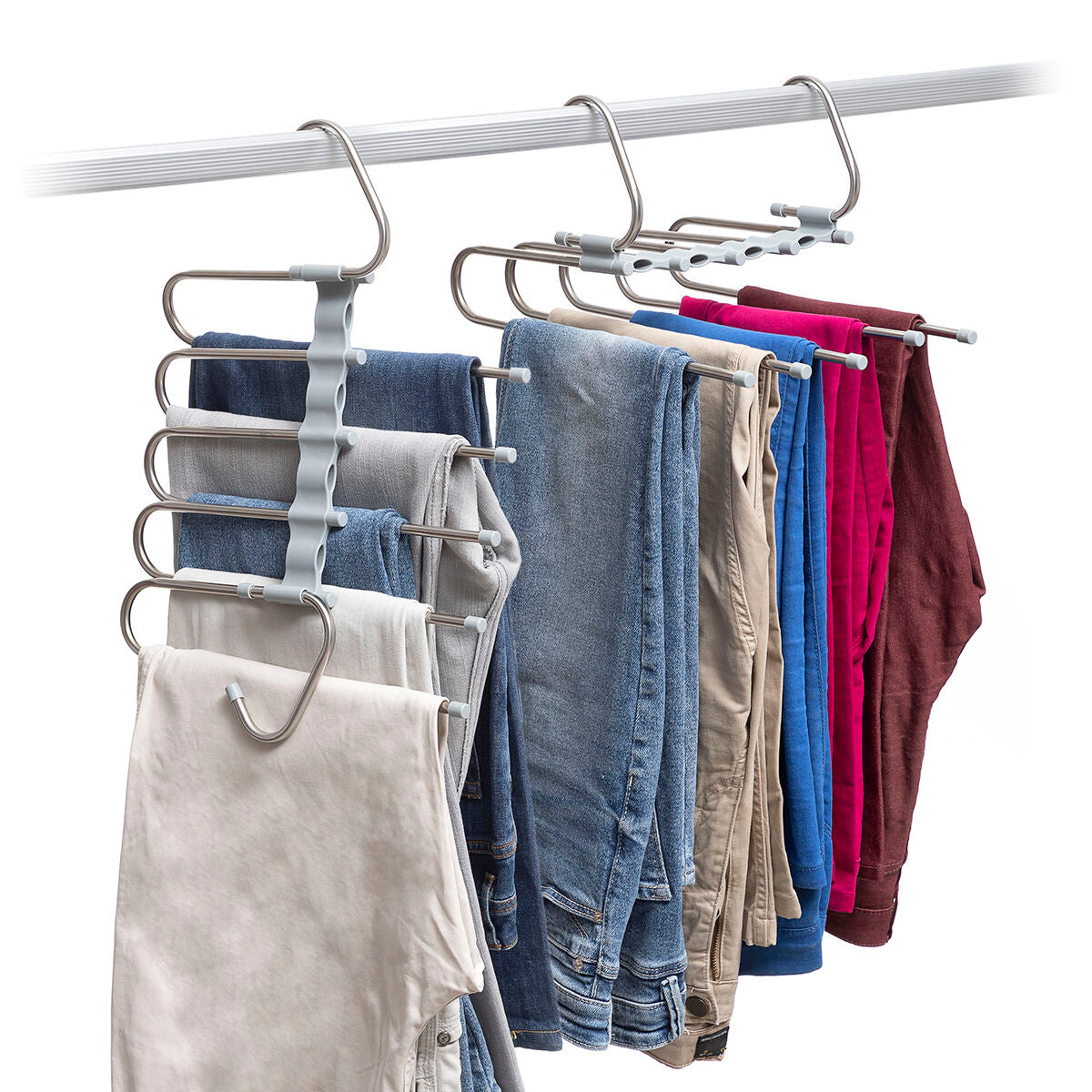 InnovaGoods 5-in-1 Multiple Trouser Hanger Havser – Produktansicht 9