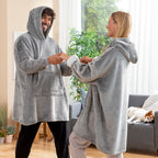 InnovaGoods Oversized Sweatshirt Blanket mit Fleece Lining Swug – Produktansicht 2