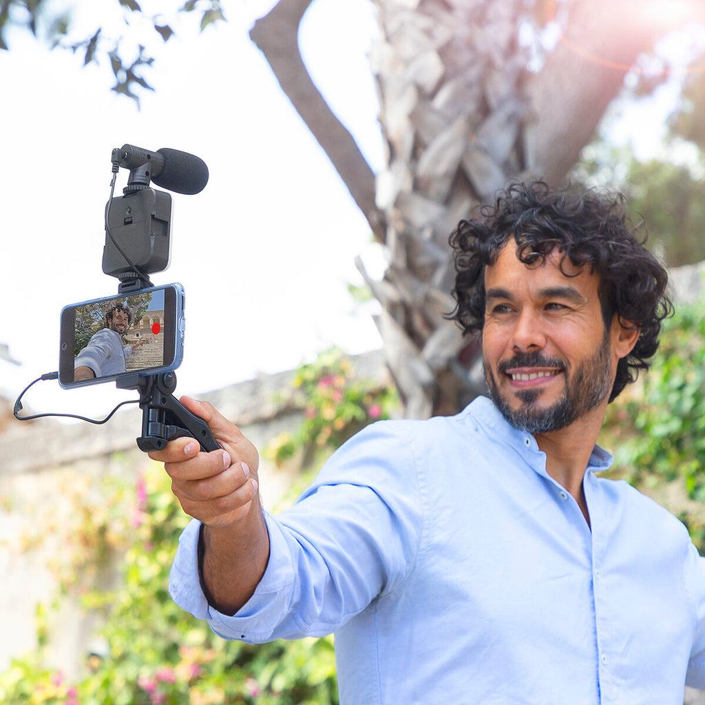 Vlogging Kit mit Leicht, Mikrofon & Fern Steuerung Plodni InnovaGoods – Produktansicht 3