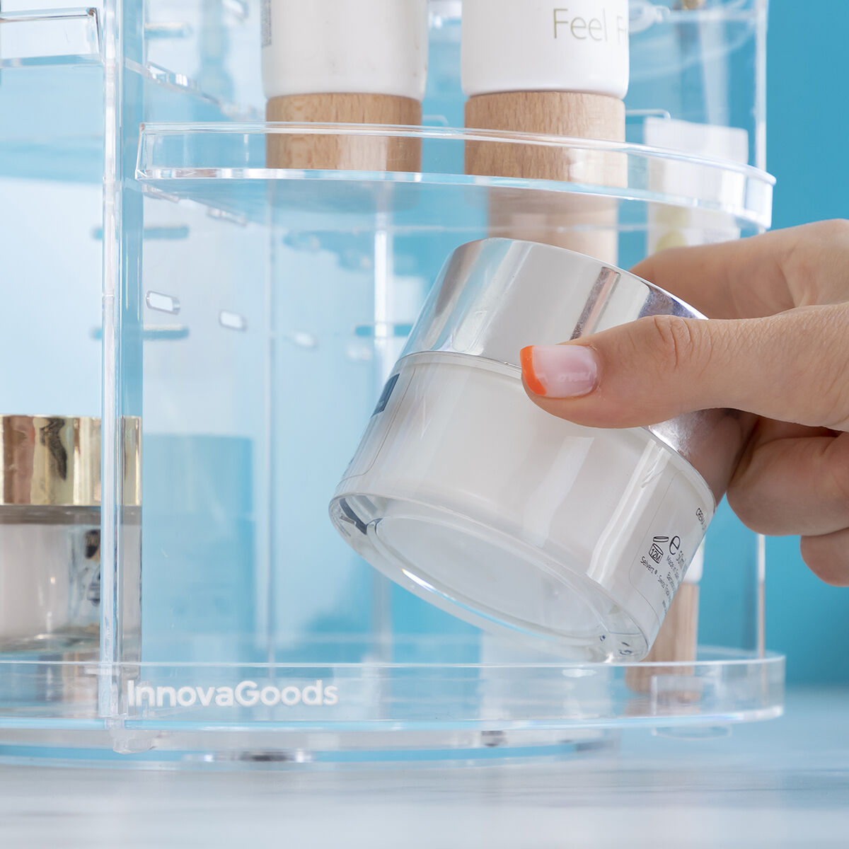 InnovaGoods Rotating Make-up Organiser Rolkup – Produktansicht 5