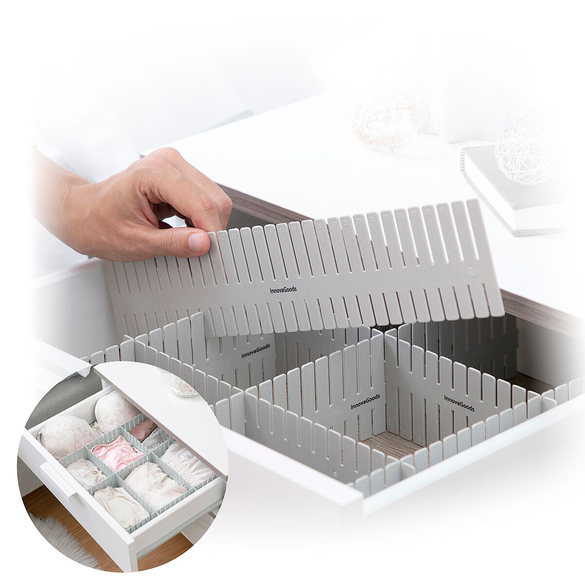 InnovaGoods Verstellbar Drawer Organiser Condor – Produktansicht 7
