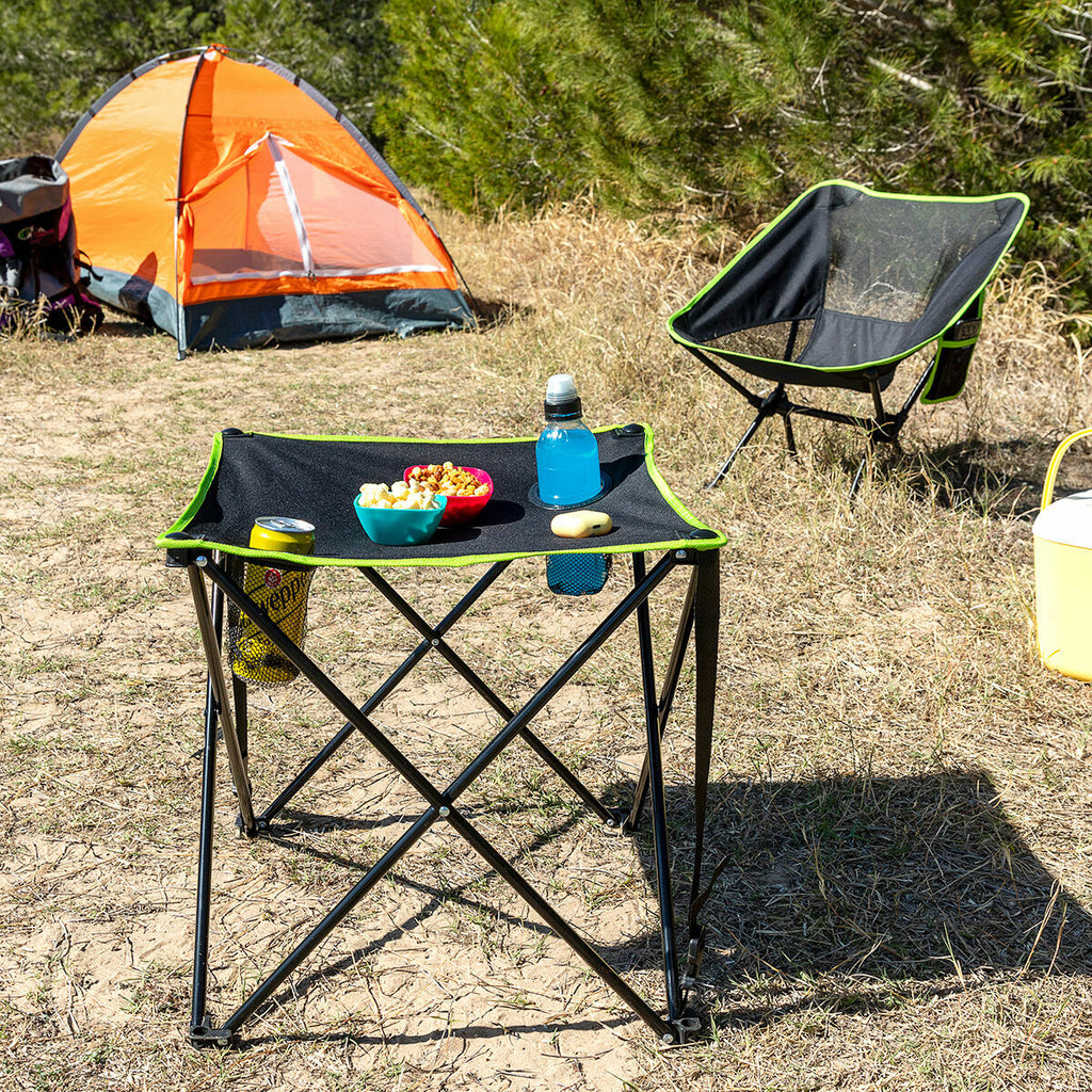 InnovaGoods Klappbar Textil Campingtisch mit Abdeckung Cafolby – Produktansicht 7