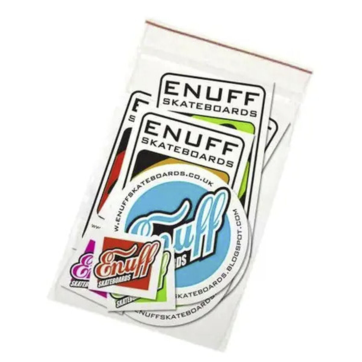 Enuff Skateboards Stickers Schwarz – Produktansicht 1