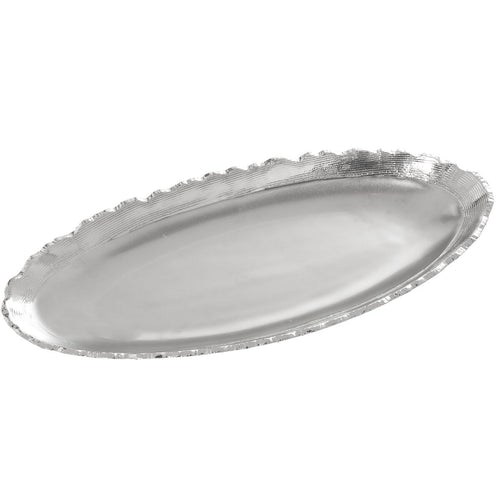 Alexandra House Living Centerpiece Silber Keramik – Produktbild 1