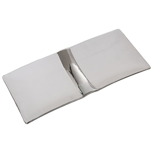 Alexandra House Living Centerpiece Weiß Silber Keramik – 31 x 14 x 3 cm – Produktbild 2