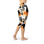 All Over Print Cats Women's Capri Leggings - BYAG.Women's LeggingsMaroon SootyBYAG.XSAll Over Print Cats Women's Capri Leggings - product image 4XS