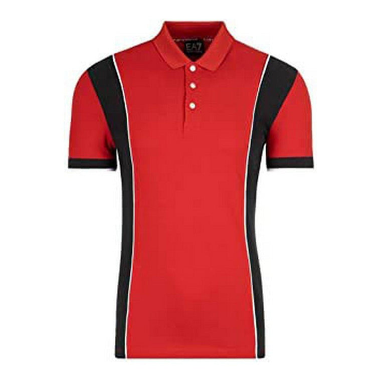 Armani Jeans Herren Kurzarm Poloshirt Shirt C1450 Rot