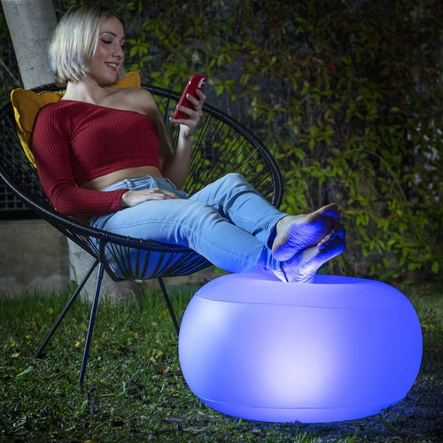 Aufblasbar Seat mit Mehrfarbig LED & Fern Steuerung Pulight InnovaGoods – Produktbild 1