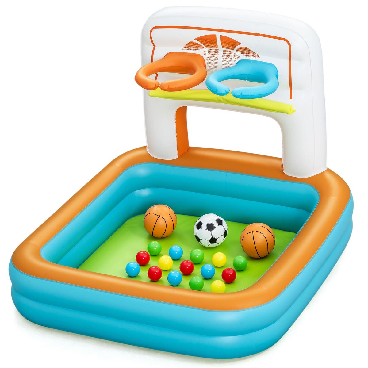 Bestway Aufblasbarer Kinderpool mit Baskets, Bälle +2 Jahre Garten – Produktbild 1