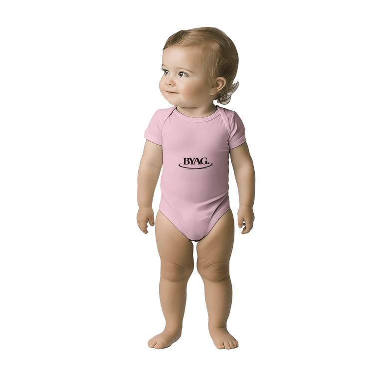 BYAG. Baby Kurzarm Bodysuit – Rosa