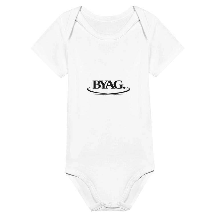 BYAG. Baby Kurzarm Bodysuit – Weiß