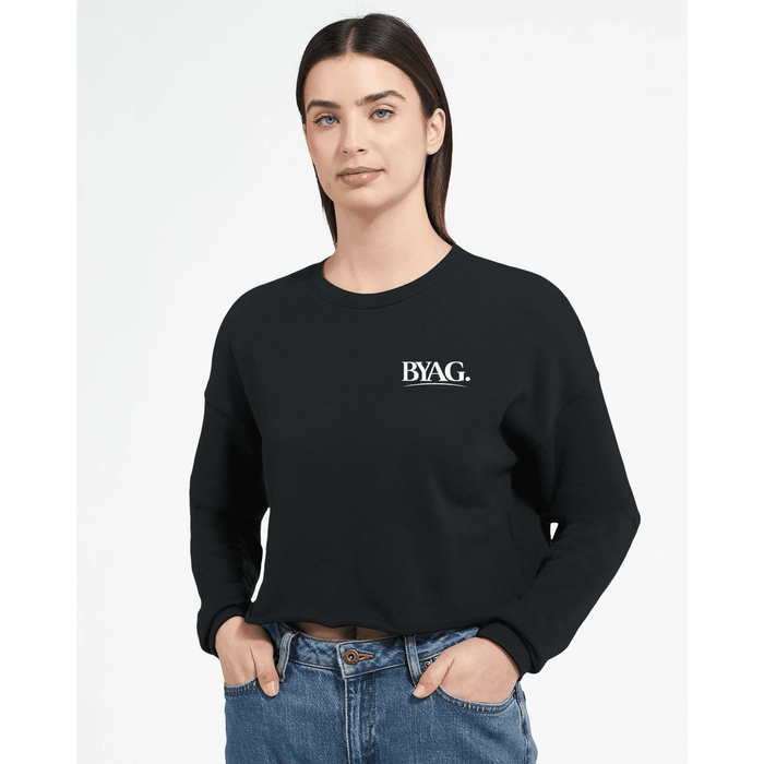 BYAG. Everyday Cropped Sweatshirt – Black