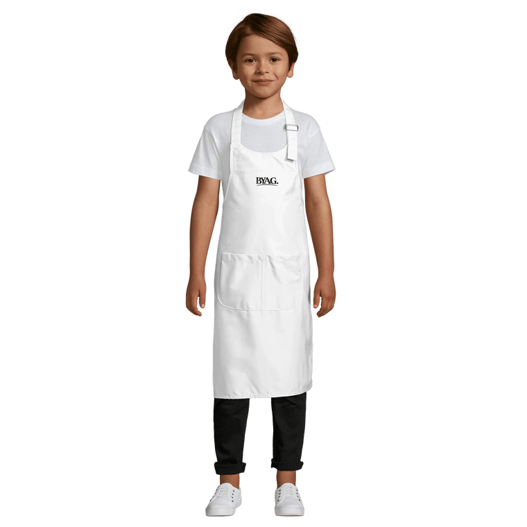 BYAG. Kids Apron mit Pocket – Weiß