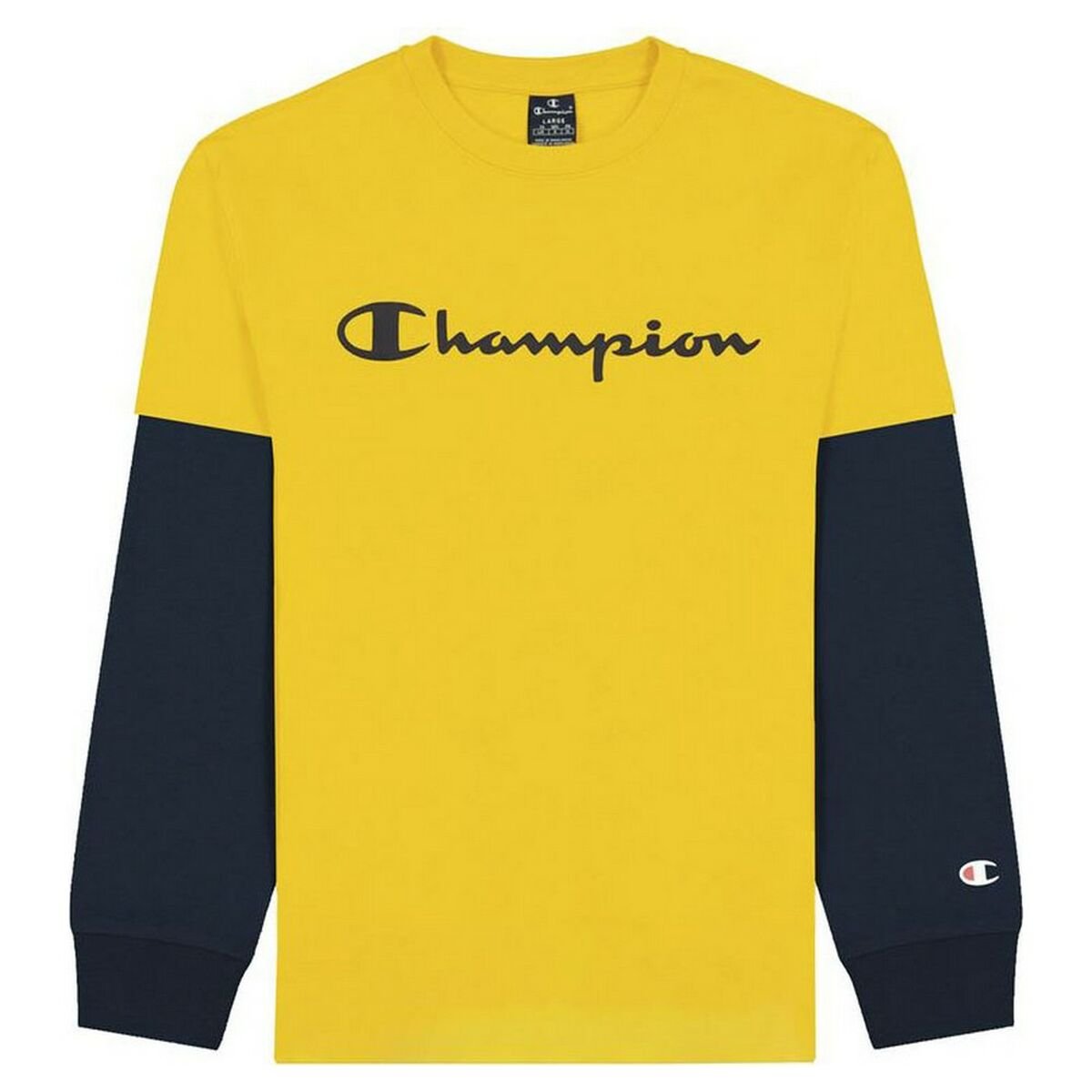 Champion T-Shirt Two Sleeves Gelb - BYAG.T-ShirtChampionBYAG.S6427820Champion T-Shirt Two Sleeves Gelb – 13-14 Years13-14 Years