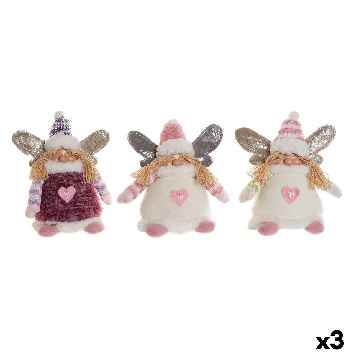 DKD Home Decor Weihnachtskugel Mehrfarbig Elf – Produktbild 1