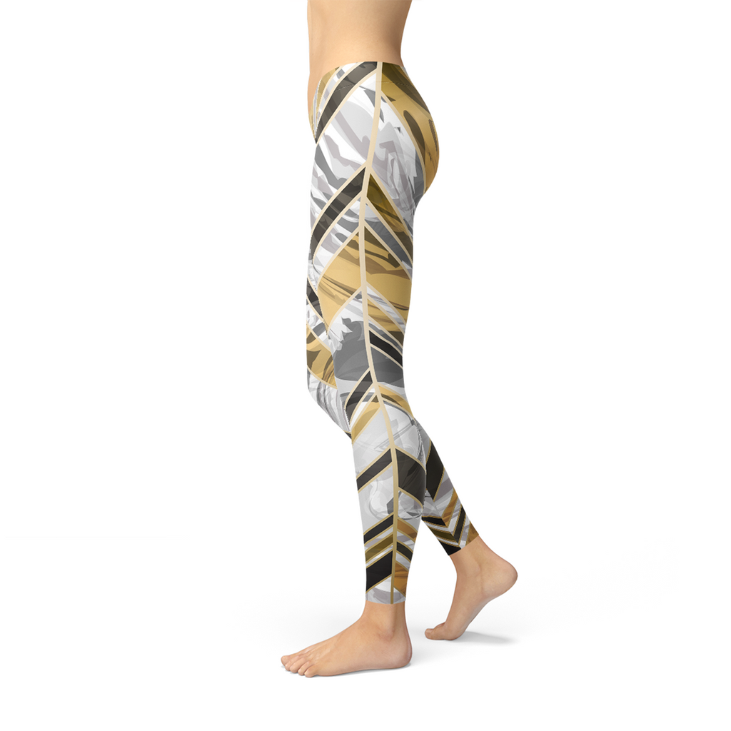 Marble W Lines Women's Leggings - Black - product image 5