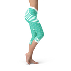 Women's Capri Leggings - Turquoise - product image 2