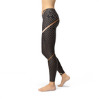 Striped Lines Women's Leggings - Brown - product image 5