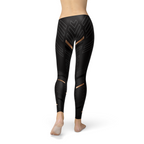Stripes Women's Leggings - Black - product image 3