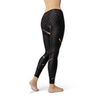 Stripes Women's Leggings - Black - product image 4