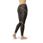 Striped Lines Women's Leggings - Brown - product image 4