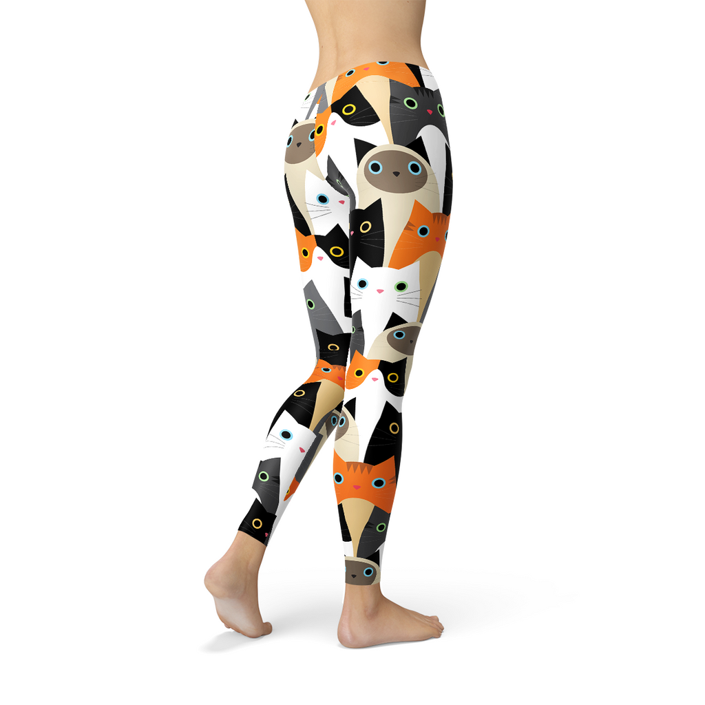 All Over Print Cats Women's Leggings - product image 3