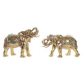 Decorative Figure DKD Home Decor Elephant Golden Resin Multicolour (45,5 x 20 x 35 cm) (2 Units) - BYAG.Home and cooking, Home décorDKD Home DecorBYAG.S30299078424001947058V10H728B45522822611D51E0AB205B0D6F1BR5401582P1